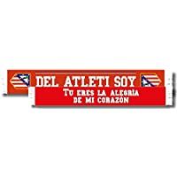 FUTBOL Bufanda Doble Atlético de Madrid - del Atleti Soy - Tu Eres la alegría de mi corazón